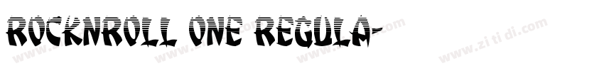 RocknRoll One Regula字体转换